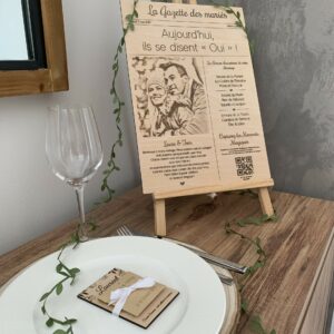 Mariage : une décoration en bois personnalisée pour un jour qui vous ressemble